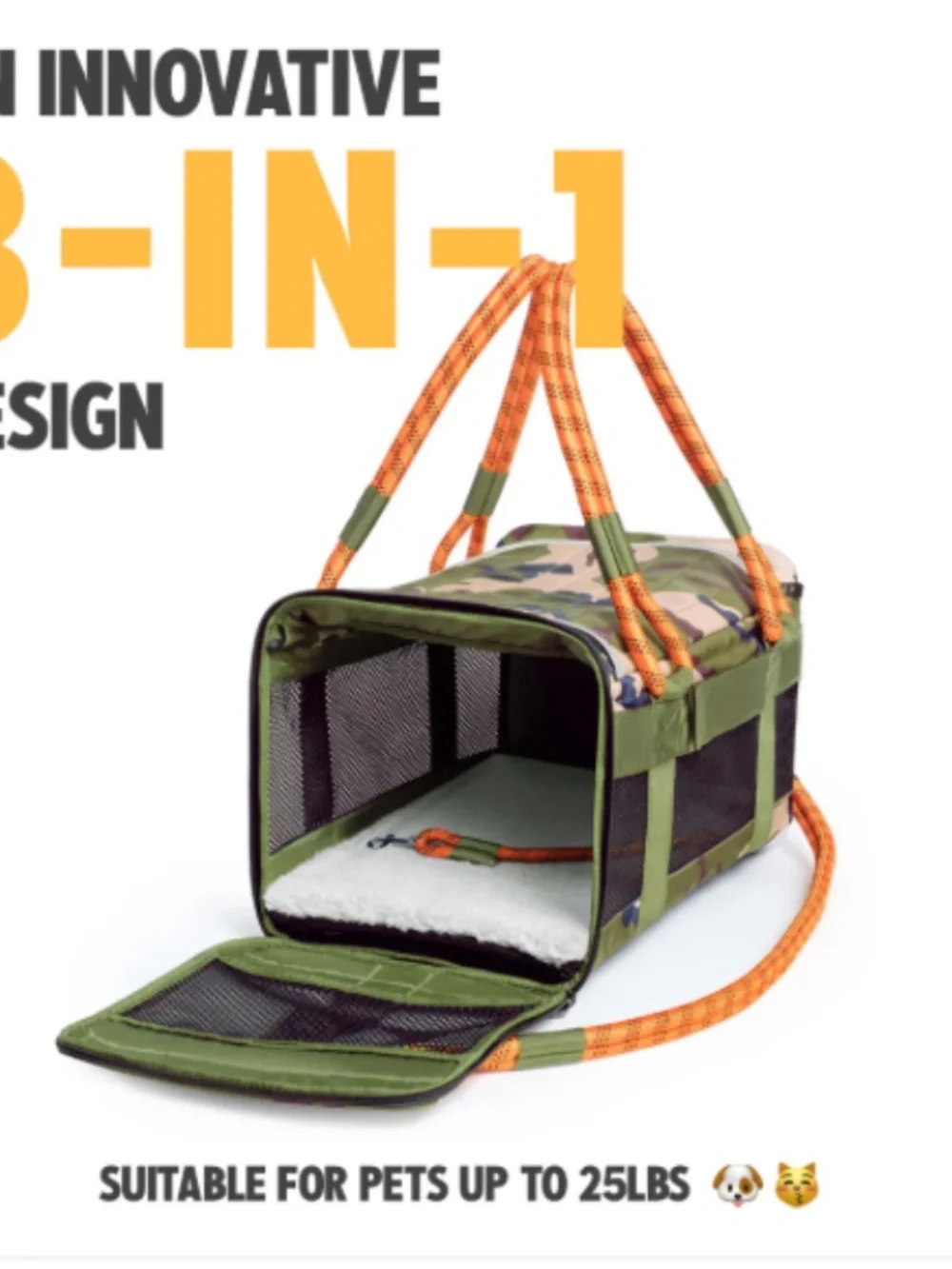 🐾 Roverlund Pet Carrier Pro + Wheel Base